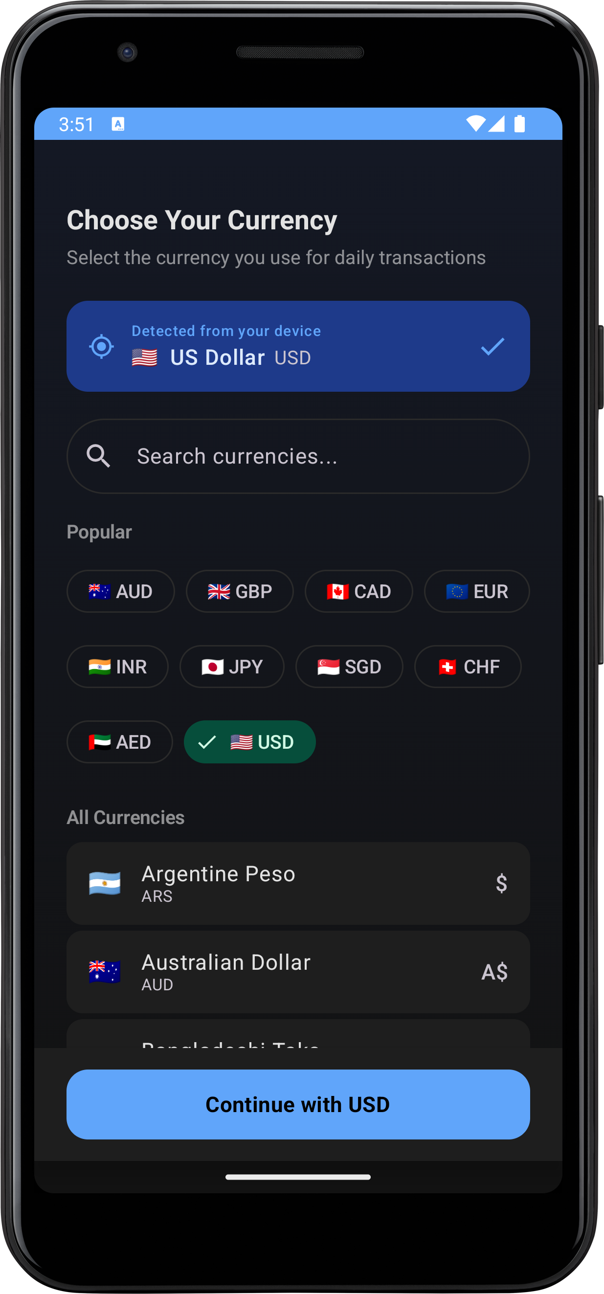 Multi-Currency Support screenshot